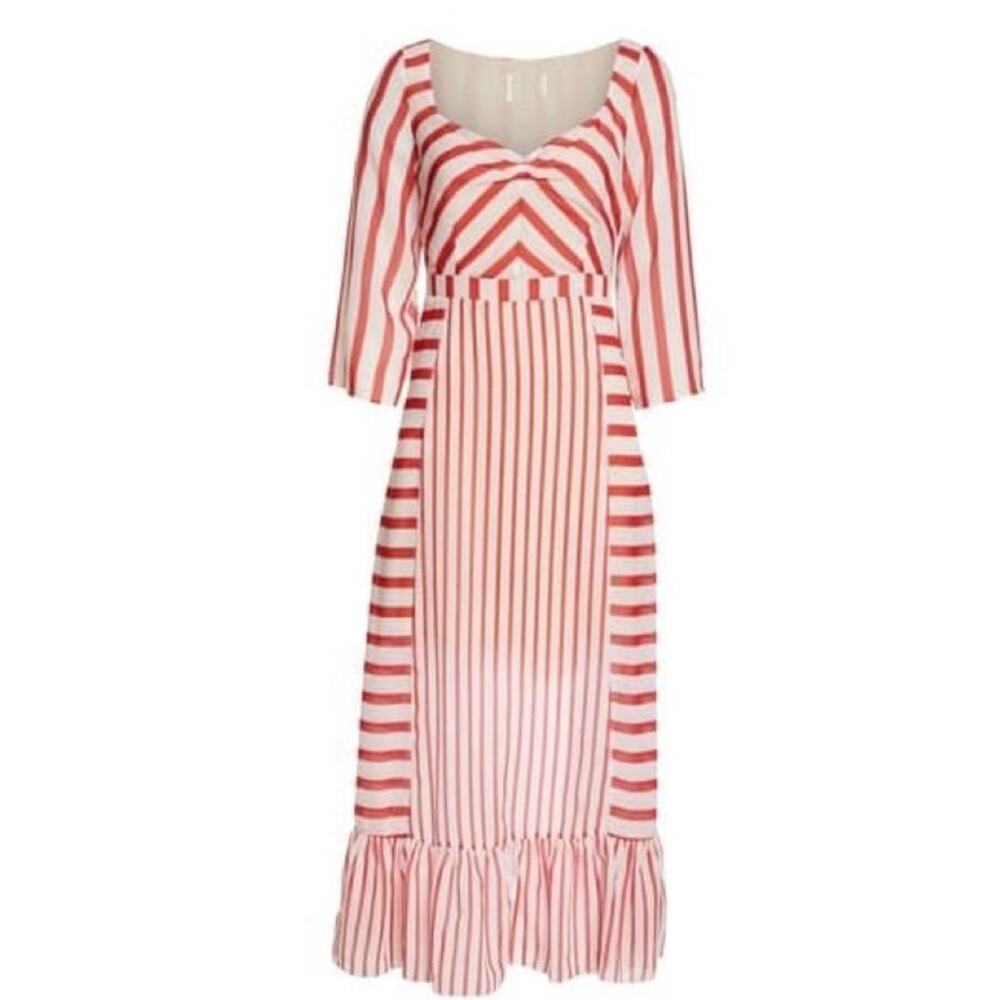 Chelsea28 Multi Stripe Maxi Dress NWOT Size Small - Picture 2 of 10